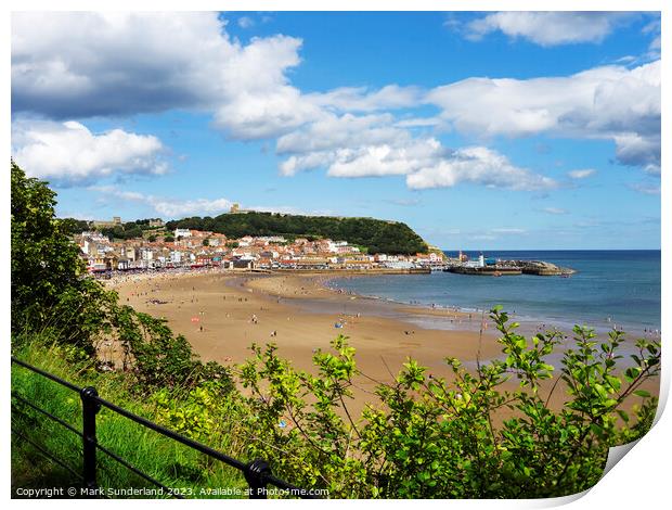 South Bay at Scarborough Print by Mark Sunderland