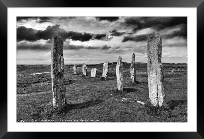 Calanais Standing Stones Framed Mounted Print by Tom McPherson