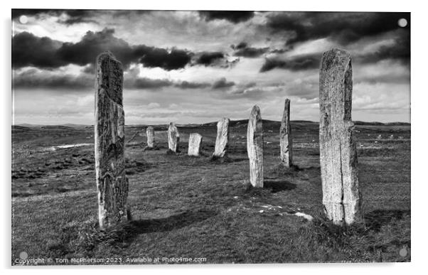 Calanais Standing Stones Acrylic by Tom McPherson