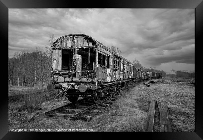 Abandoned Train Framed Print by RJW Images