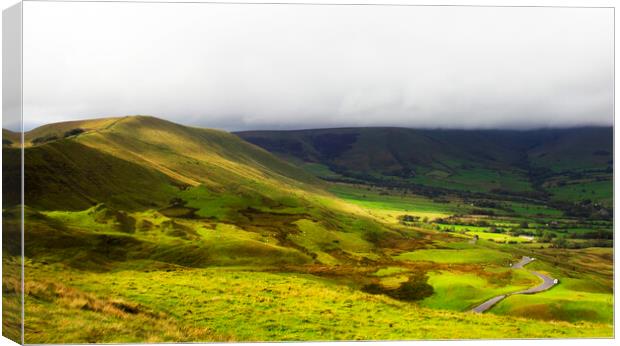 Clouds roll in over the High Peak Canvas Print by Darren Burroughs