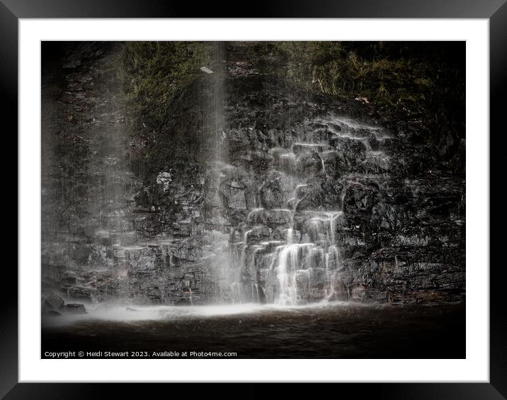 Henrhyd Falls Framed Mounted Print by Heidi Stewart