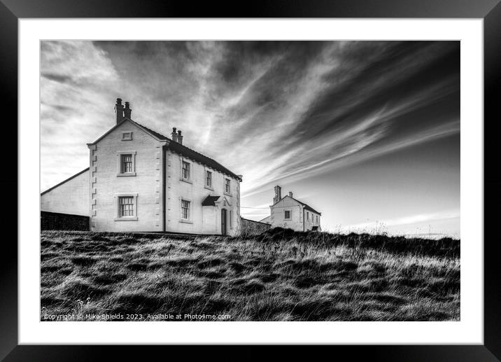 Penmon Point Pilot House  Framed Mounted Print by Mike Shields