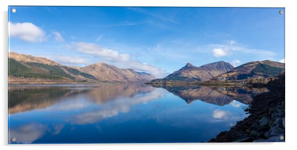 Loch Leven Panoramic Print Acrylic by Kevin Winter
