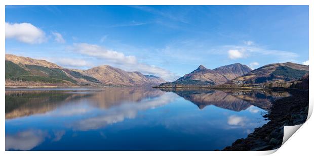 Loch Leven Panoramic Print Print by Kevin Winter