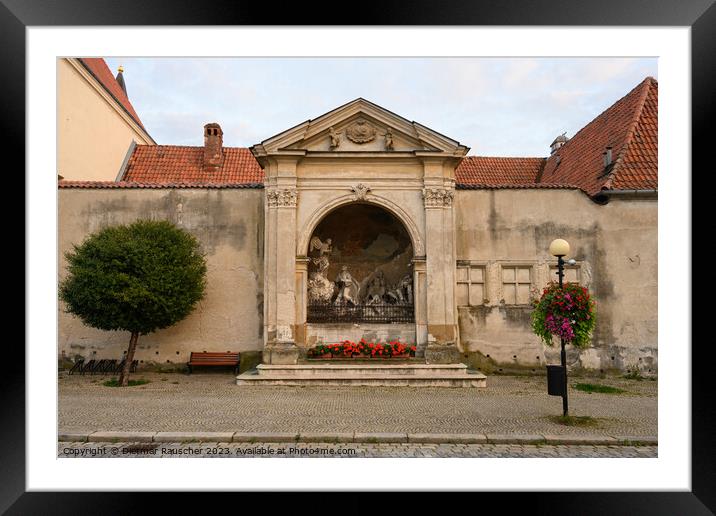 Znojmo Capuchin Monastery on Masaryk Square Framed Mounted Print by Dietmar Rauscher