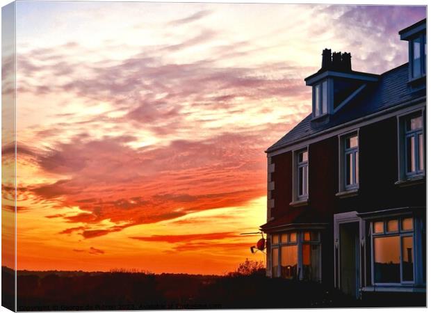 The house on the hill Canvas Print by George de Putron