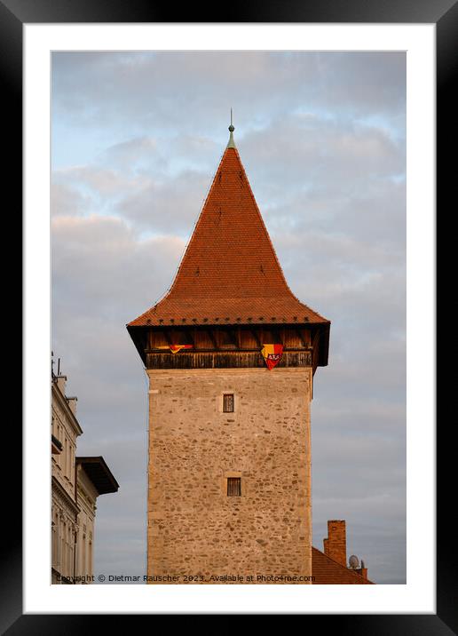 Wolf Tower Vlkova Vez in Znojmo Framed Mounted Print by Dietmar Rauscher