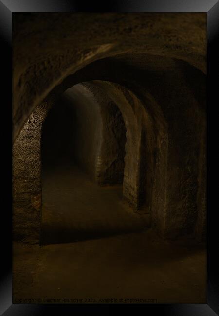 Znojmo Underground Labyrinth or Catacombs Interior Framed Print by Dietmar Rauscher
