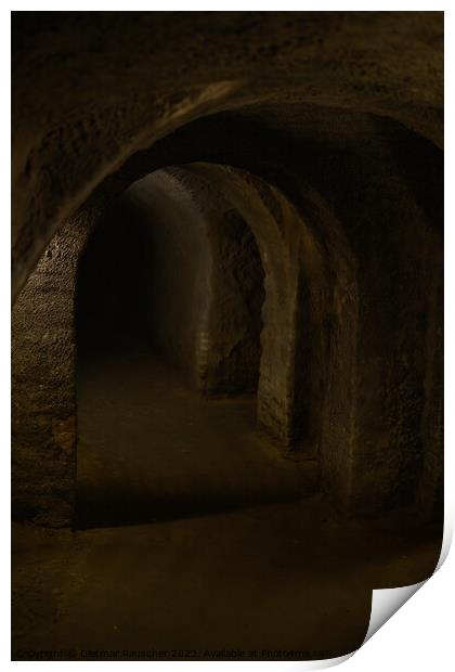 Znojmo Underground Labyrinth or Catacombs Interior Print by Dietmar Rauscher