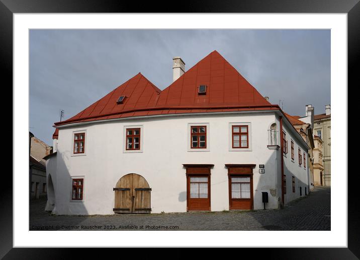 Old Town House in Znojmo Framed Mounted Print by Dietmar Rauscher