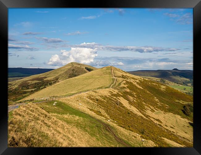 Mam Tor and the Great Ridge Framed Print by Colin Allen