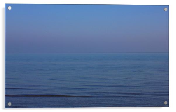 Calming Blue Sea Acrylic by Darren Burroughs