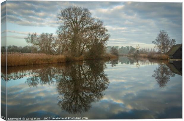 Last of the mist Canvas Print by Janet Marsh  Photography