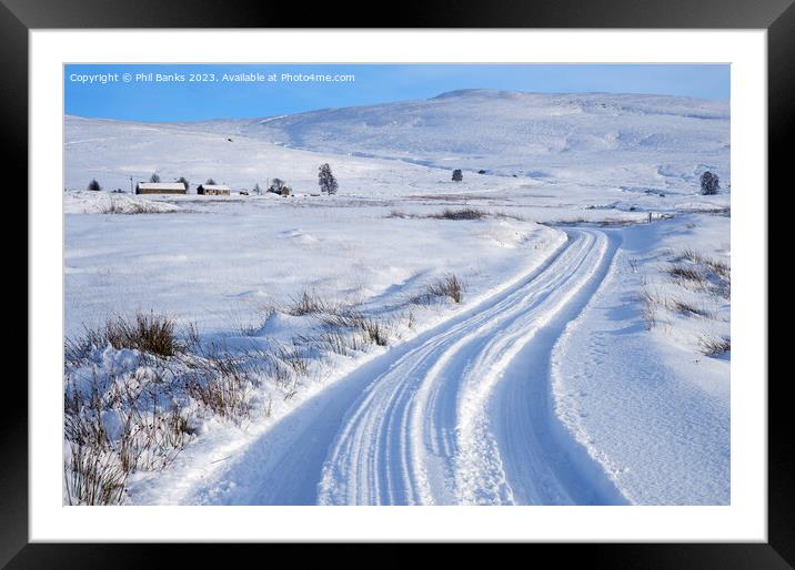 Winter in the Glen Framed Mounted Print by Phil Banks