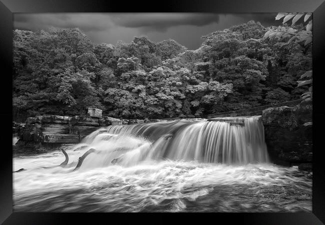 River Swale Richmond  Framed Print by Alison Chambers