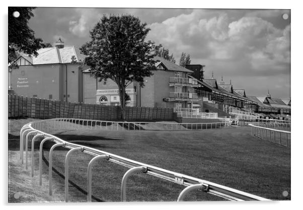 Pontefract Racecourse  Acrylic by Alison Chambers