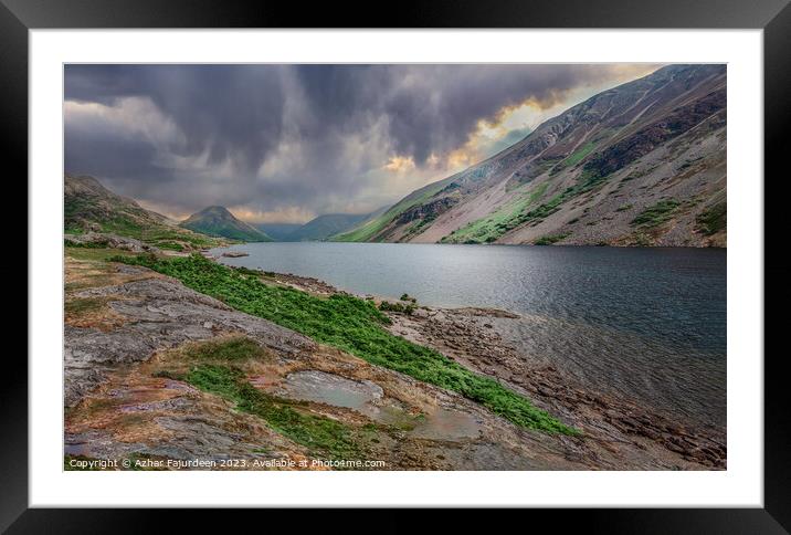 Wast Water - Lake District  Framed Mounted Print by Azhar Fajurdeen