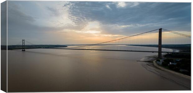 The Humber Bridge Canvas Print by Apollo Aerial Photography