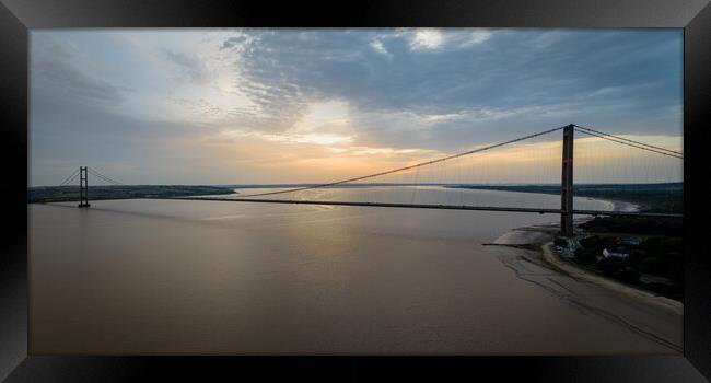 The Humber Bridge Framed Print by Apollo Aerial Photography