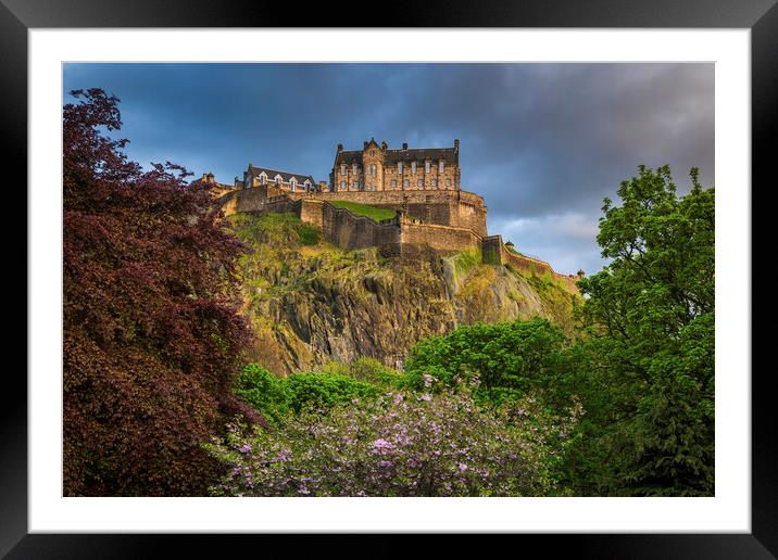 Edinburgh Castle In May Framed Mounted Print by Artur Bogacki