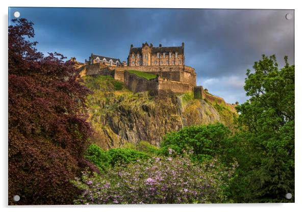 Edinburgh Castle In May Acrylic by Artur Bogacki