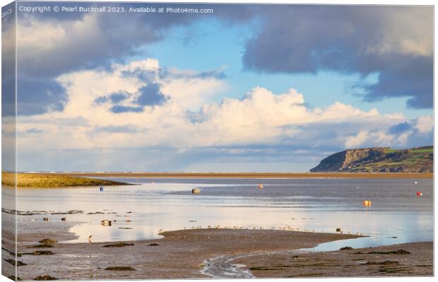 Tranquil Red Wharf Bay Anglesey Coast Canvas Print by Pearl Bucknall