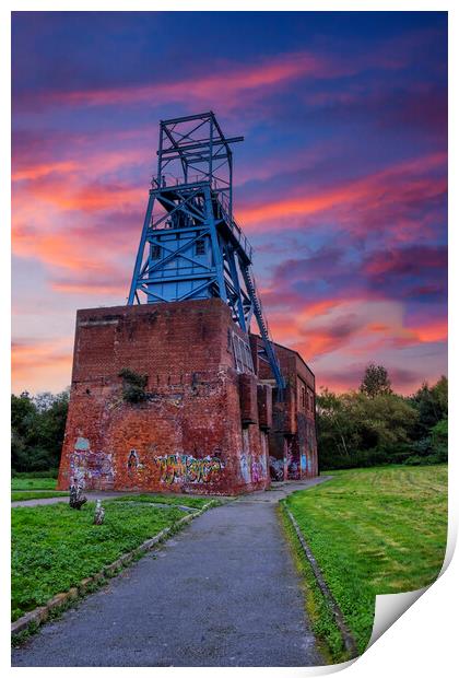 Sunrise Barnsley Main Colliery Print by Steve Smith