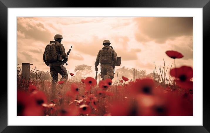 Walk Of Remembrance Framed Mounted Print by Steve Smith