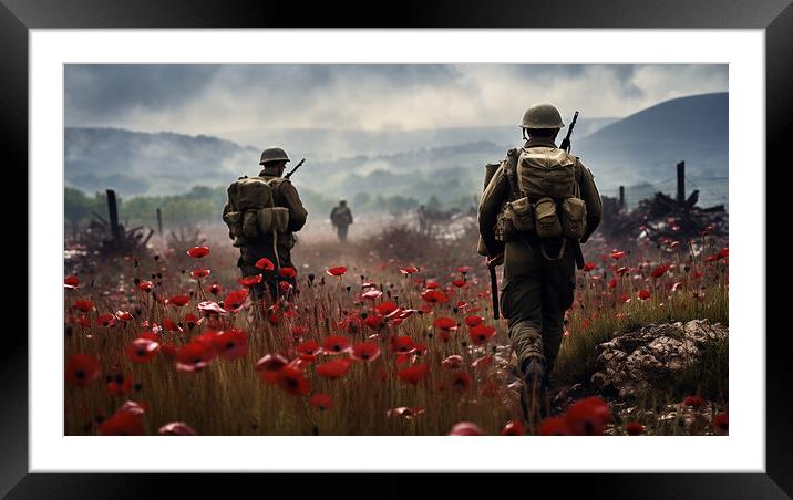 Walk Of Remembrance Framed Mounted Print by Steve Smith
