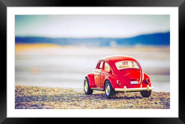 Red Beetle Perspective  Framed Mounted Print by Mike Shields