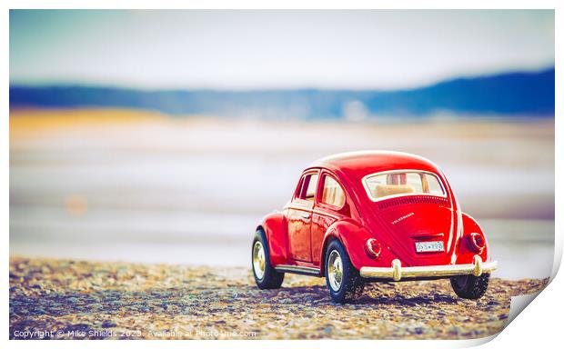 Red Beetle Perspective  Print by Mike Shields