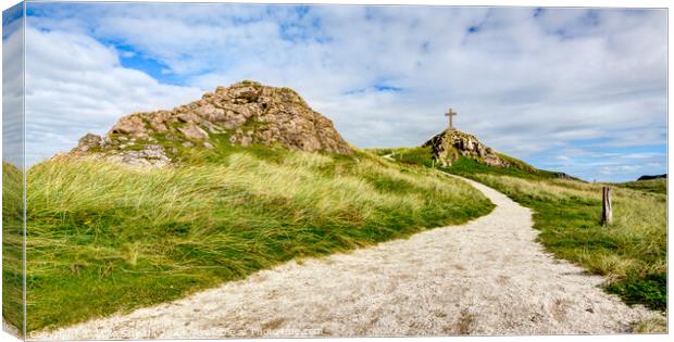 Path to the Cross Canvas Print by Mike Shields