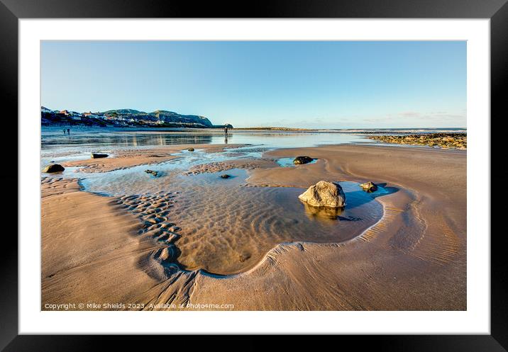 Shallow Rock Pool Framed Mounted Print by Mike Shields