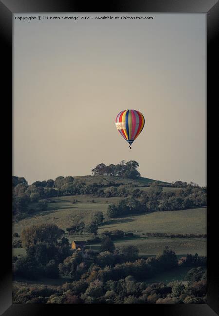 Hot Air Balloons over bath October 2023 Framed Print by Duncan Savidge