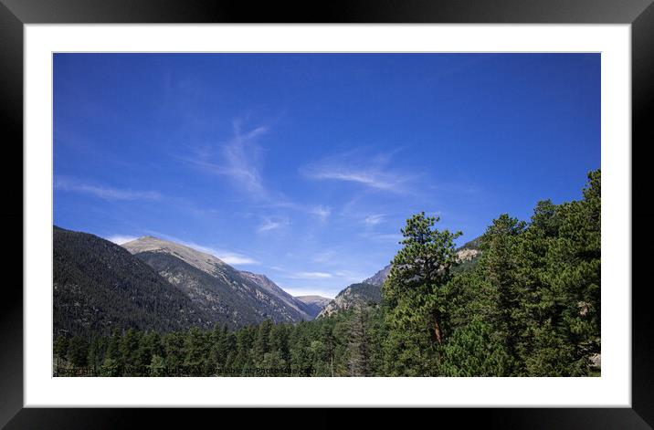 Section of the Rocky Mountains Framed Mounted Print by O.T Shots