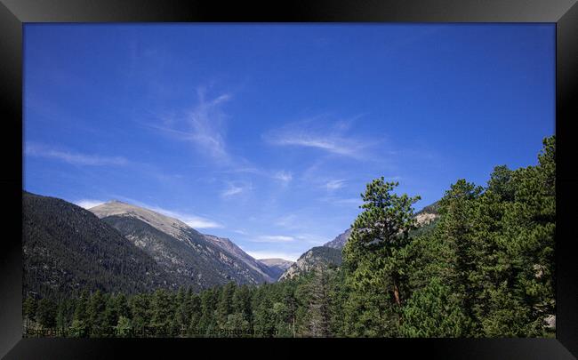 Section of the Rocky Mountains Framed Print by O.T Shots