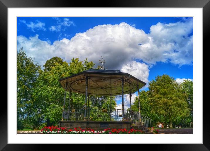 The Floral Bandstand. Framed Mounted Print by 28sw photography