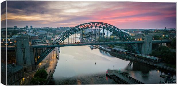 Tyne Bridge Canvas Print by Apollo Aerial Photography