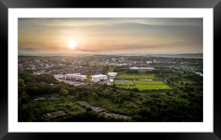 Oakwell and Barnsley Framed Mounted Print by Apollo Aerial Photography