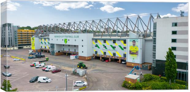 Carrow Road Norwich FC Canvas Print by Apollo Aerial Photography