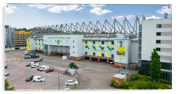 Carrow Road Norwich FC Acrylic by Apollo Aerial Photography