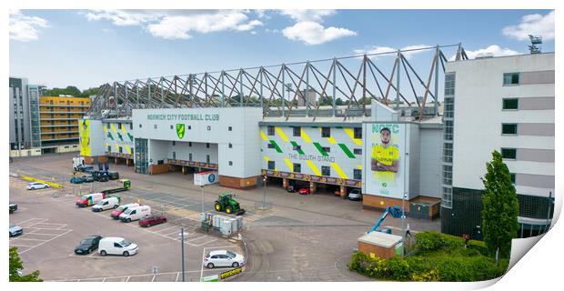 Carrow Road Norwich FC Print by Apollo Aerial Photography