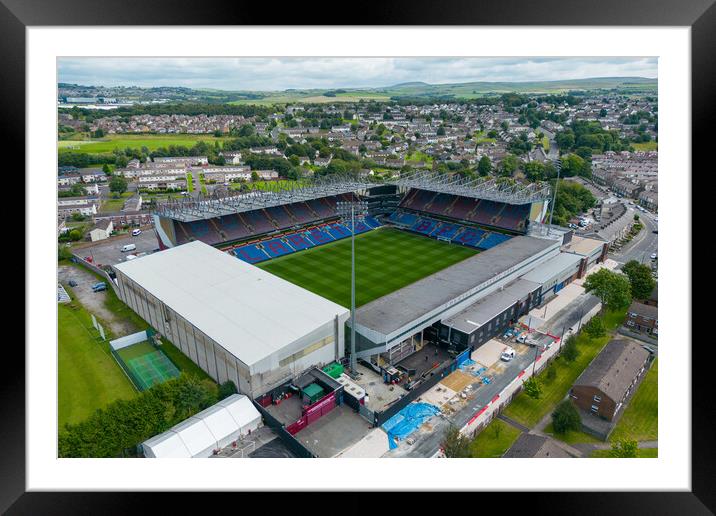 Turf Moor Framed Mounted Print by Apollo Aerial Photography