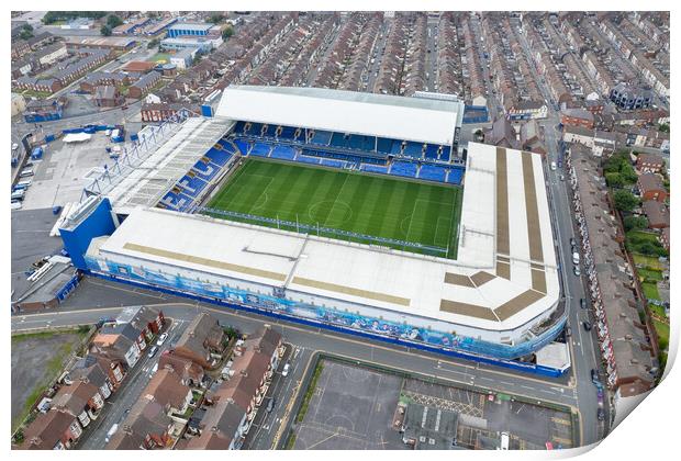 Goodison Park Everton FC Print by Apollo Aerial Photography