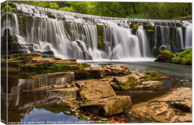 Cascades of Memories Canvas Print by Janet Marsh  Photography