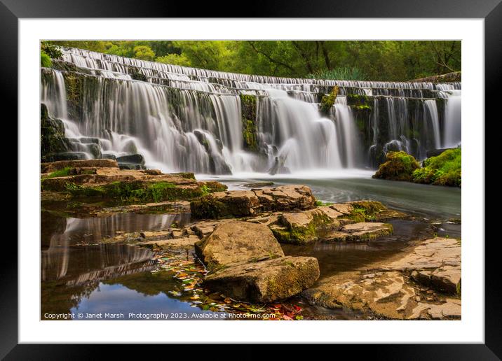 Cascades of Memories Framed Mounted Print by Janet Marsh  Photography