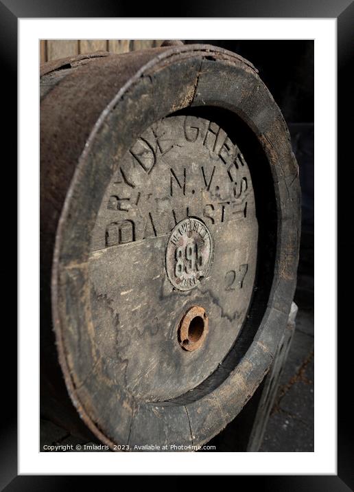 Historic Belgian Beer Barrel Framed Mounted Print by Imladris 