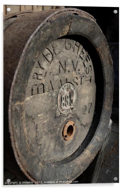 Historic Belgian Beer Barrel Acrylic by Imladris 