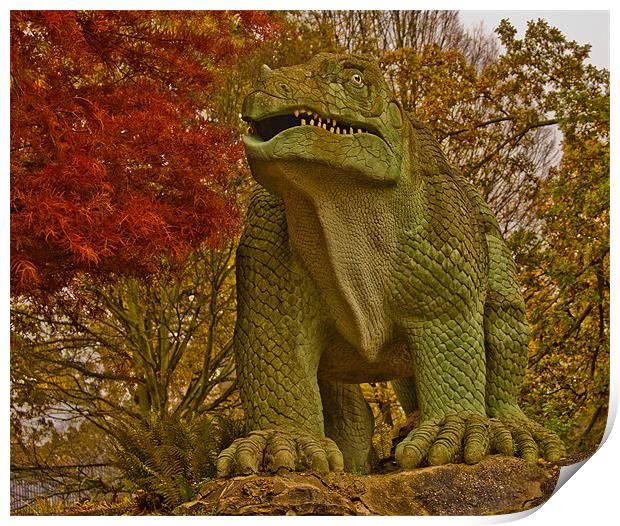 Iguanodon Dinosaur Print by Dawn O'Connor
